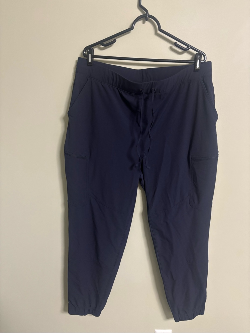 Duluth Flexpedition Navy Joggers Size 18 X 31 Pull On Cargo Pants Comfort
